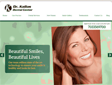 Tablet Screenshot of dkdentalcenter.com